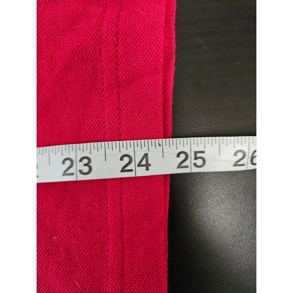 Kids Red Long Sleeve Polo Shirt Cotton‎ Casual School Uniform Top Size L 10-12